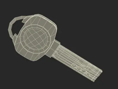 Door Lock Keys Collection 3 3D model
