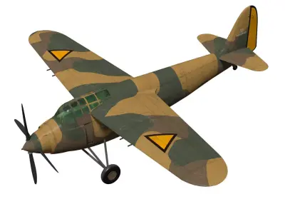 Koolhoven FK55 3D model