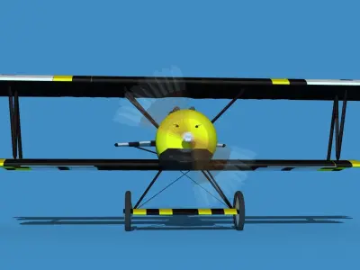 Fokker D-VI V01 3D model