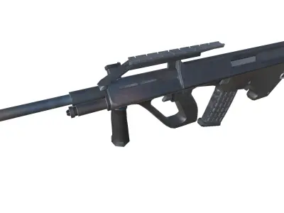 32-AUG-A2-gun model 3d game ready model Low-poly 3D model Low-poly 3D model