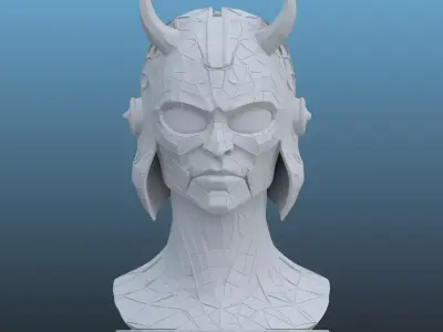 High-Detail Sci-Fi Character Statue PM-104 3D print model