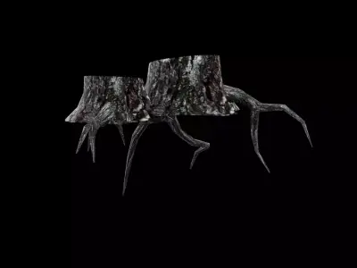 Dead Tree Low-poly 3D model