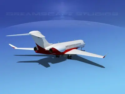 Bombardier Global 5000 V03 3D model