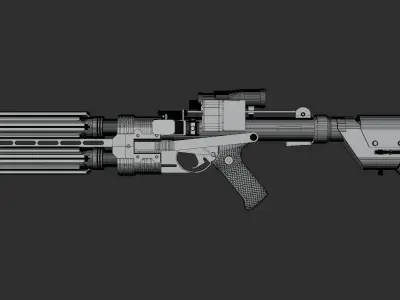 E-22 Blaster Rifle 3D model