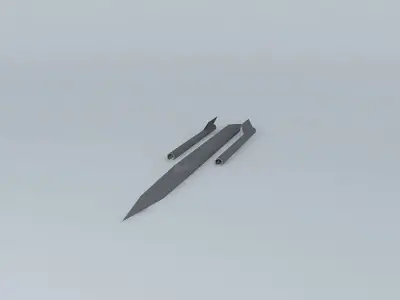 Blackbird fighter jet Free 3D model
