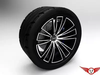 NISSAN wheel Free 3D model