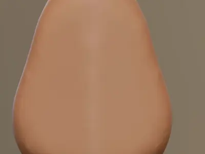 Matcap nose part 3D model