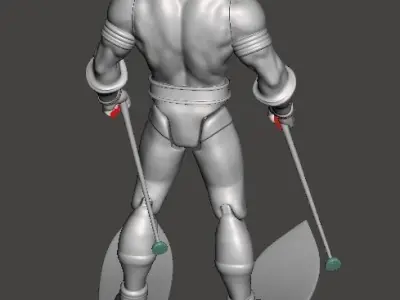 STL File 3D Super Powers Black Racer 3D print model 3D print model