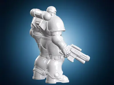 Terminator Figurine 3D Print Model 3D print model