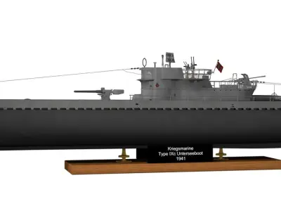 U-505 3D model