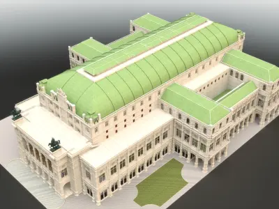 State opera building - Vienna Austria 3D model