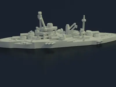 Battleship Coubert 1913 3D print model
