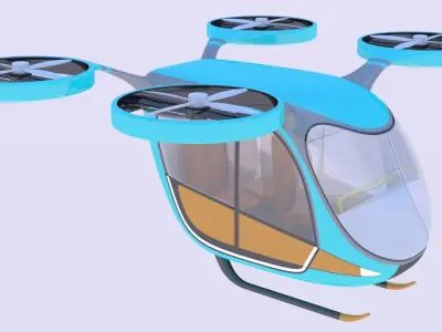 Passenger drone concept 6 3D model