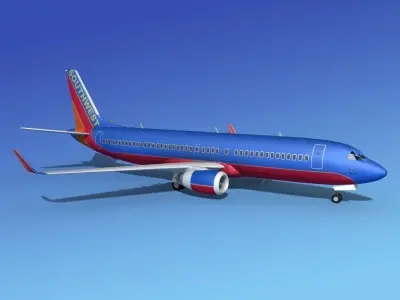 Boeing 737-800 Southwest Airlines 3D model