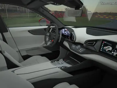 Ultimate Crossover Racing Car Red 3D model