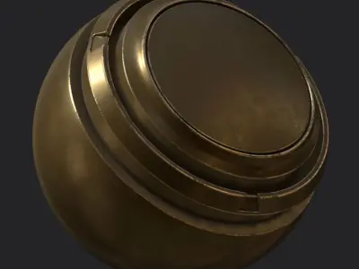 10 Steel Gun Materials 3D model