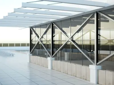 Multi-level parking 3D model