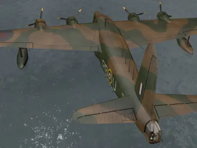 Short Sunderland Mk-2 3D model