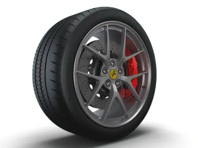 Ferrari OEM F12 wheel 3D model