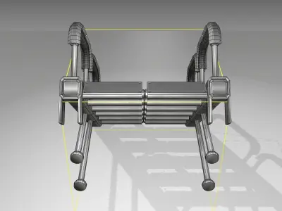 Futuristic Stairs - 25 - Basic Textures Low-poly 3D model purchase
