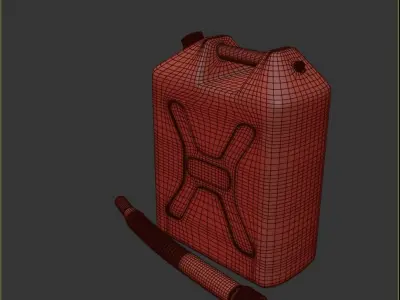 Gasoline Tank Dirt Low-poly 3D model