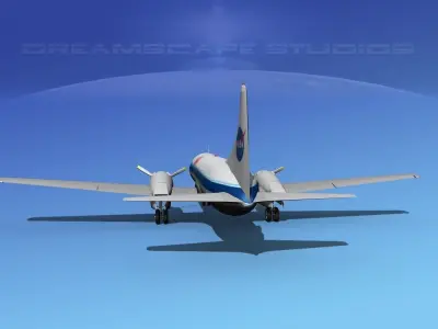 Convair CV-340 NASA 3D model