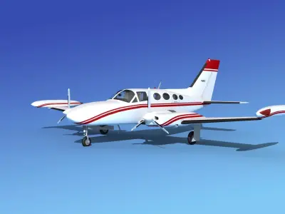 Cessna 421 Golden Eagle V15 3D model