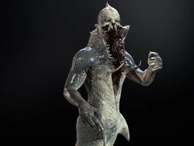 Mutant5 R1 Low-poly 3D model