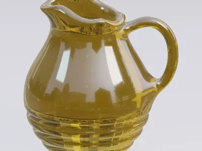Glass pitcher 3D model
