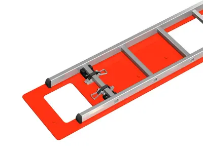 Alu ladder with vehicle mounting 3D model