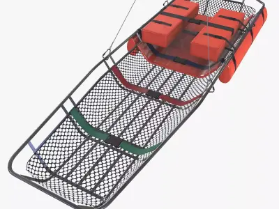 Helicopter Rescue Litter Low-poly 3D model