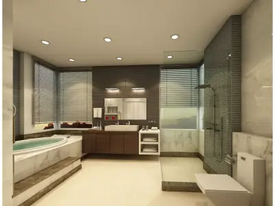 bathroom 5 modern 3D model