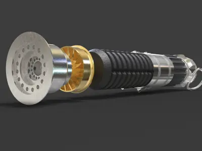 Obi Wan Kenobi Jedi Master Lightsaber 3D print model