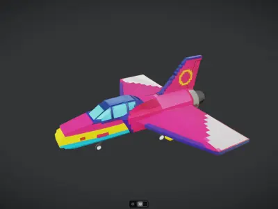 Spacecraft Jet aircraft plane 3dmodel 22 3D model