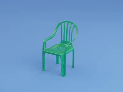 garden chair Free low-poly 3D model