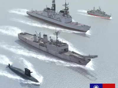 Taiwan Navy Set 01 3D model