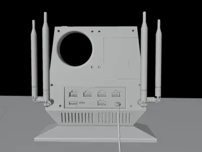 Smart Wi-Fi router 3D model