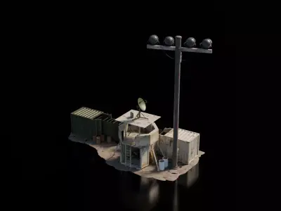 Warzone - Mobile Wall 3D model