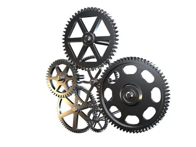 Gear mechanism v4 3D model