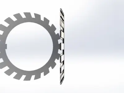 Arruela de Fixacao SKF MB 19 Fixing Washer 3D model