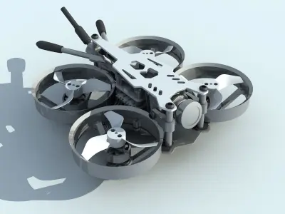 Bionic dragonfly four-axis Quadcopter UAV aircraft 3D model