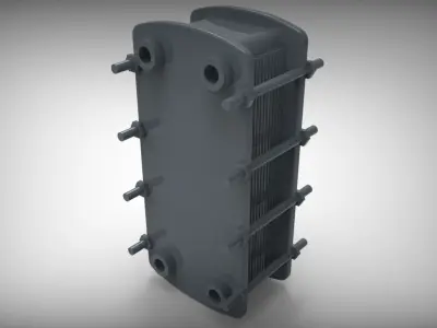 heat exchanger 3D model