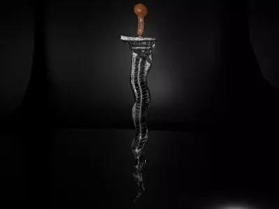 Keris Dagger 3D model