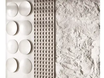 Headboard wall panel 10 Free 3D model