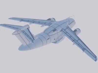 Embraer C-390 Millennium Portugal Low-poly 3D model