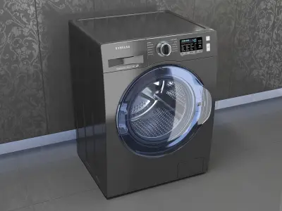 Inox Samsung WW6800 Washer 3D model