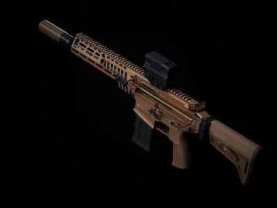 MCX Spear PBR Low-poly 3D model