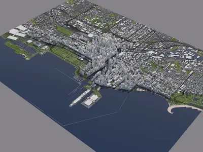 Chicago Downtown 2019 3D model