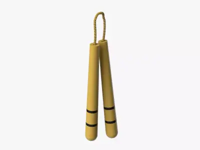 Nunchaku weapon Free 3D model