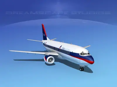 Boeing 737-300 Delta 3D model